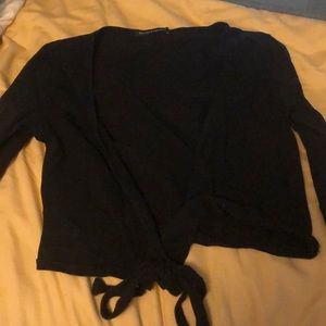 Black Brandy Melville wrapped long sleeve